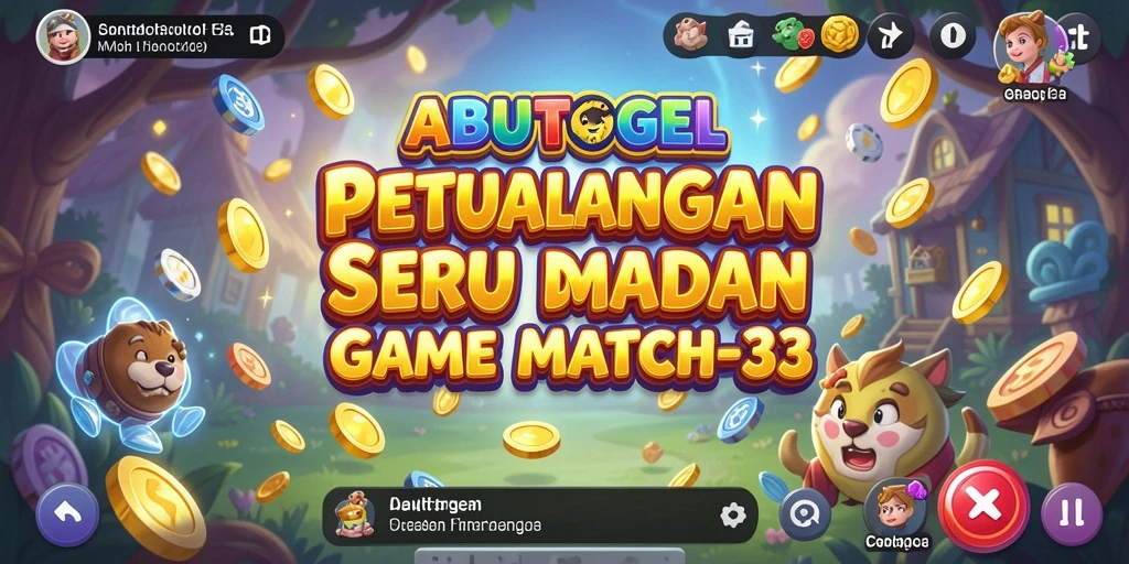Gameplay match-3 seru dan menarik di ABUTOGEL.