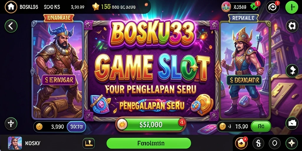 Tampilan menawan gameplay Slot di BOSKU33.