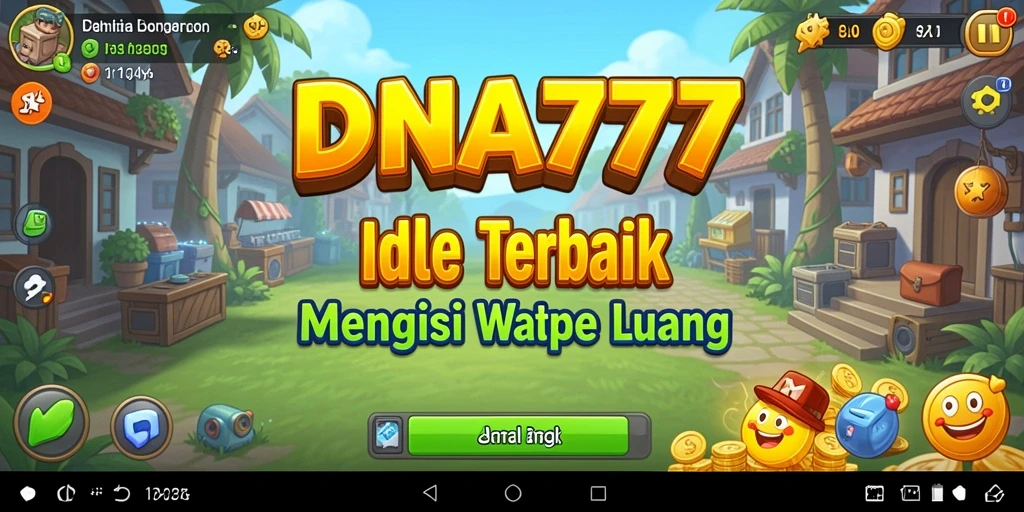 Tampilan gameplay utama DNA777 yang menonjolkan mekanisme Idle.