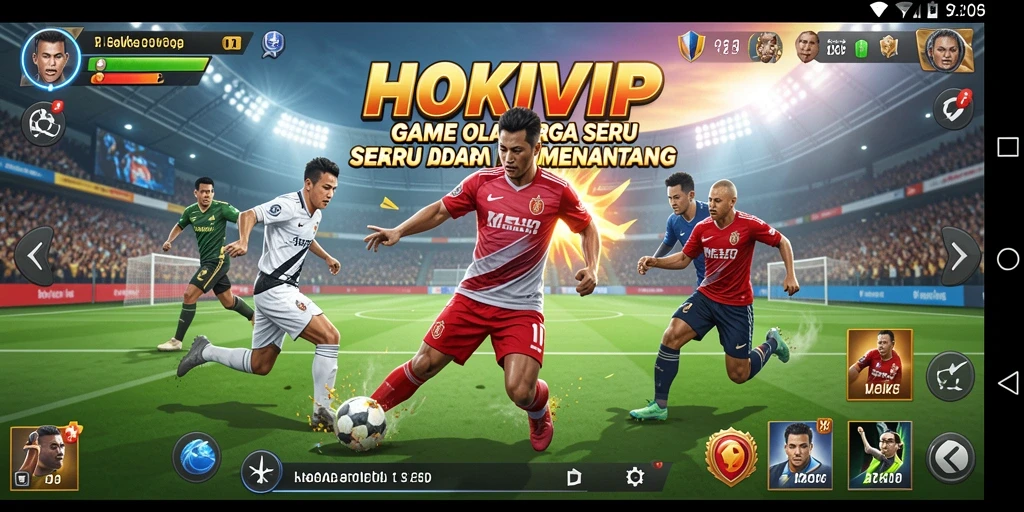 Screenshot gameplay HOKIVIP yang menunjukkan aksi seru di lapangan.