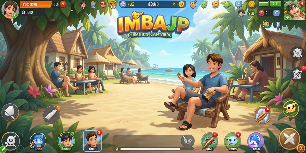 Screenshot gameplay IMBAJP menampilkan keseruan bermain game Casual.