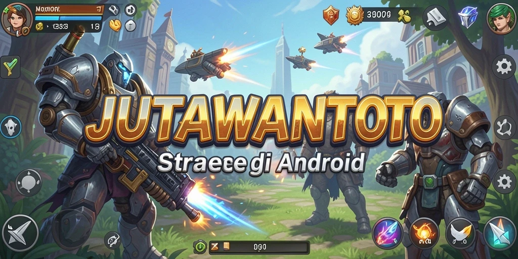 Tampilan gameplay JUTAWANTOTO menampilkan strategi membangun kerajaan.