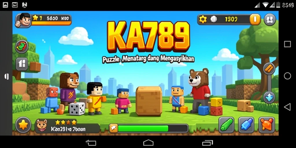 Screenshot gameplay KA789 menampilkan serunya menyelesaikan puzzle.