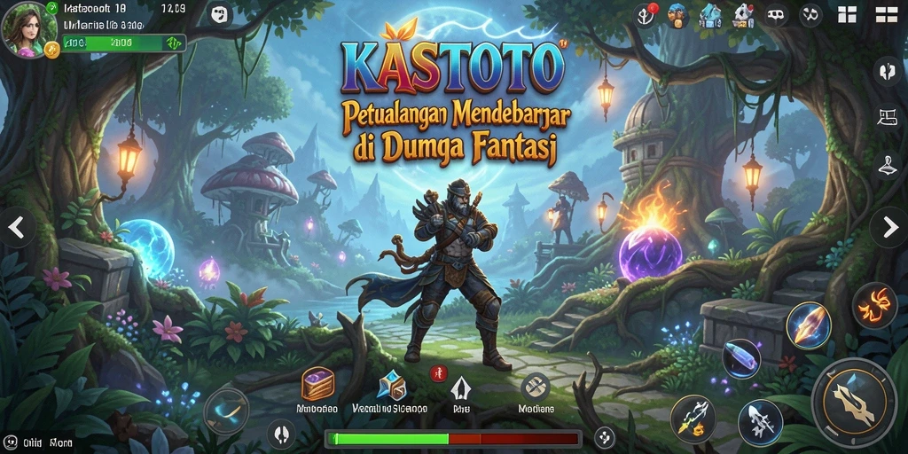 Tangkapan layar menampilkan gameplay seru KASTOTO di dunia petualangan.