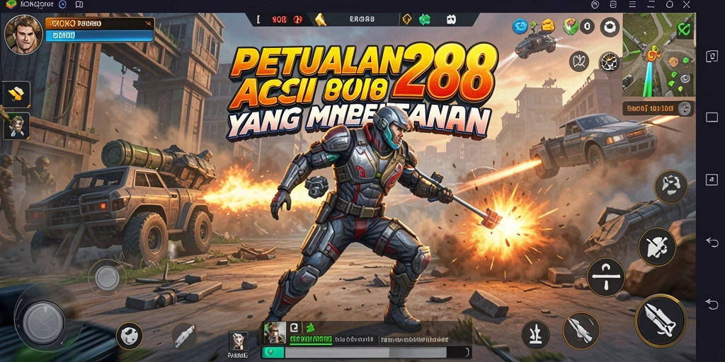 Tangkapan layar menunjukkan aksi mendebarkan dalam gameplay KOKO288.