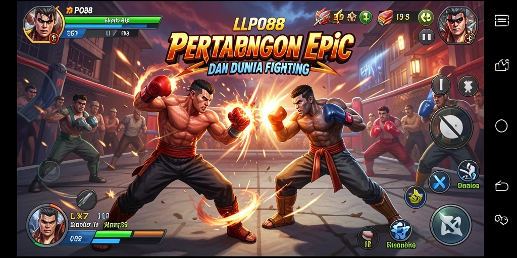Tampilan gameplay pertarungan seru di LPO88.