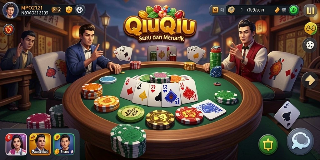 Tampilan gameplay QiuQiu yang seru dan menegangkan.