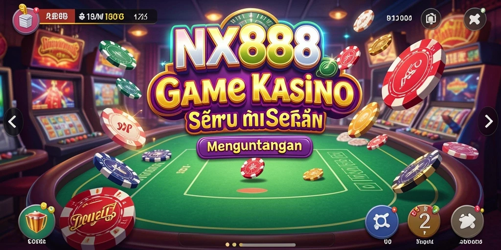 Screenshot gameplay NX888 menampilkan serunya bermain Kasino.