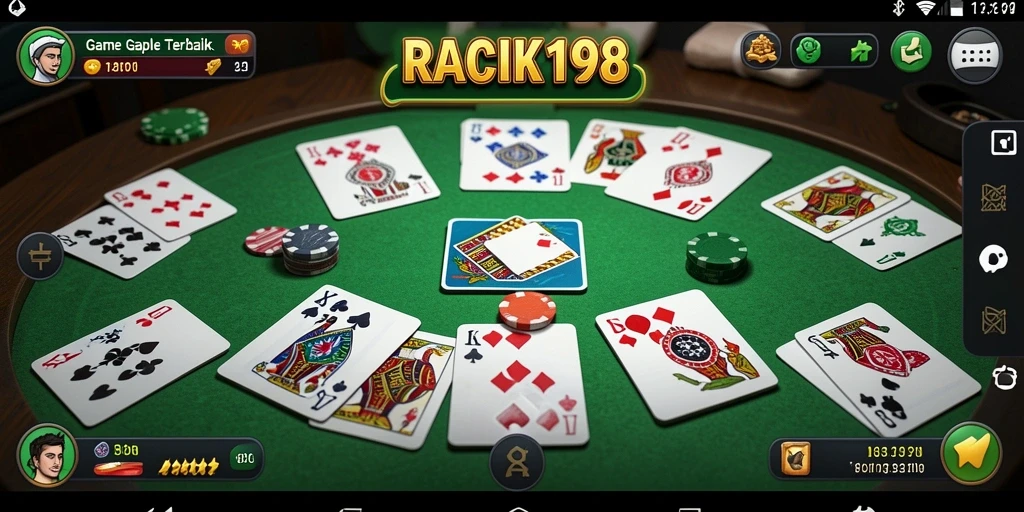 Screenshot gameplay Gaple yang seru dan menarik.