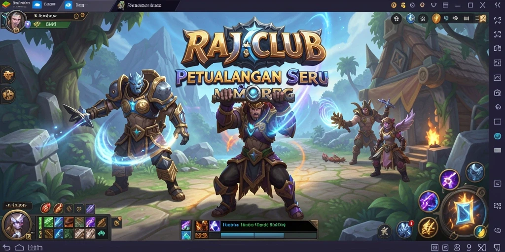Tampilan gameplay seru di RAJACLUB dengan petualangan menantang.