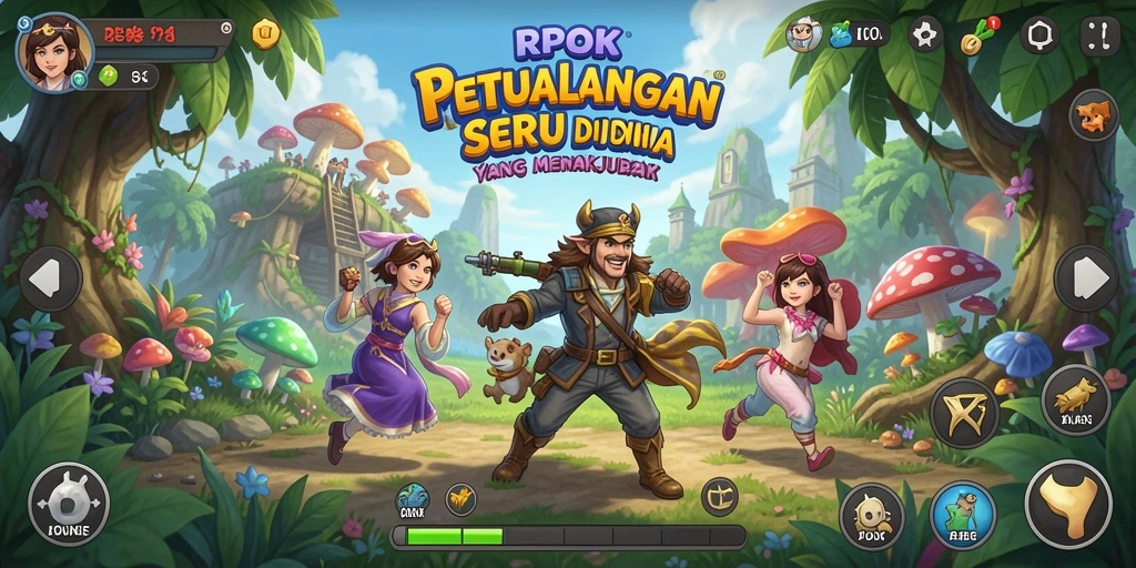 Tampilan gameplay RPOK yang menakjubkan dan mendebarkan.
