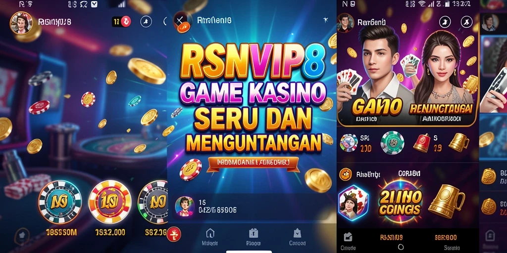 Tampilan gameplay seru di RSNVIP8 dengan berbagai pilihan kasino.