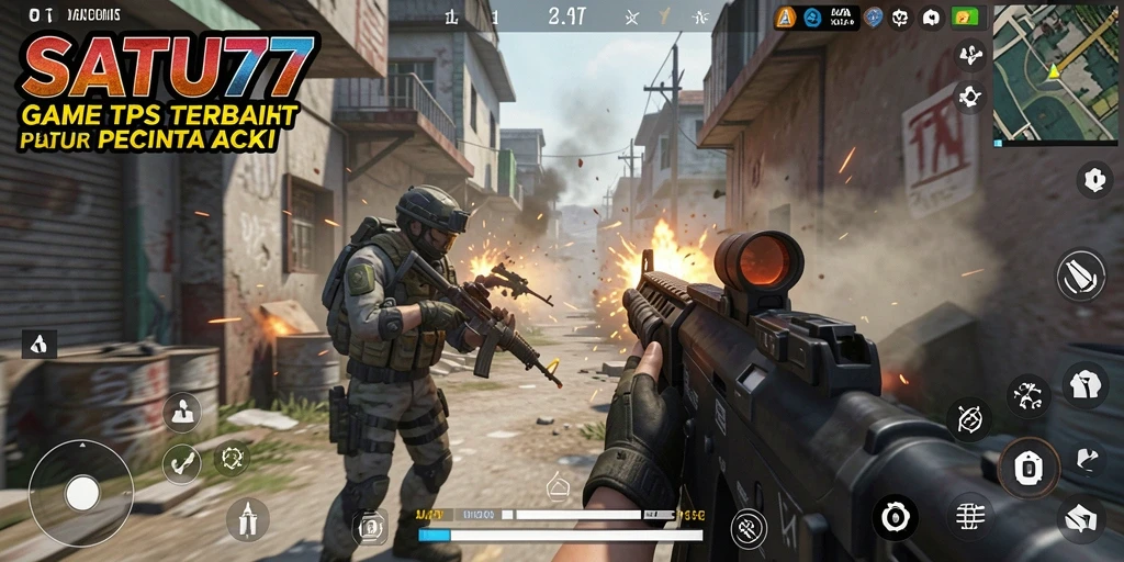 Tampilan gameplay mendebarkan dalam SATU77 dengan aksi seru.
