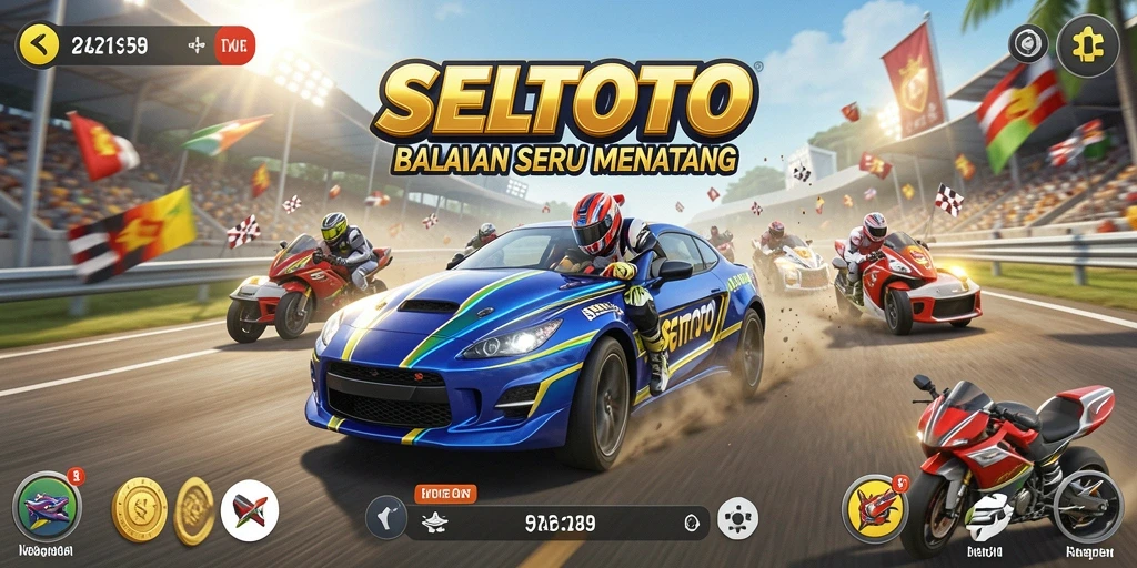 Tampilan gameplay Racing yang seru dan mendebarkan di SELTOTO.