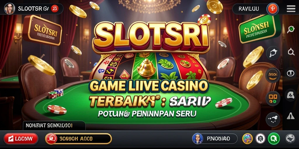 Tampilan interaksi langsung dalam permainan Live Casino SLOTSRI.