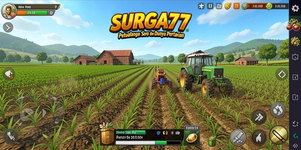 Tampilan gameplay SURGA77 yang penuh warna dan menarik.